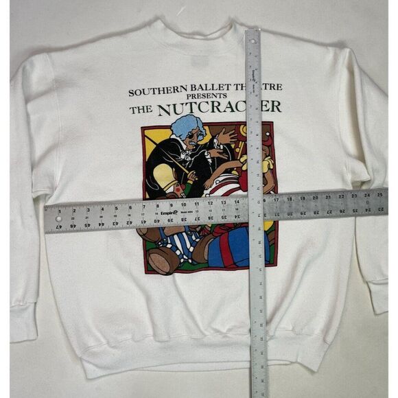 VINTAGE Southern Ballet Theatre The Nutcracker Sweatshirt Men Large USA 90s - Picture 9 of 9